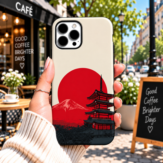 Japanese Sunset Pagoda Case