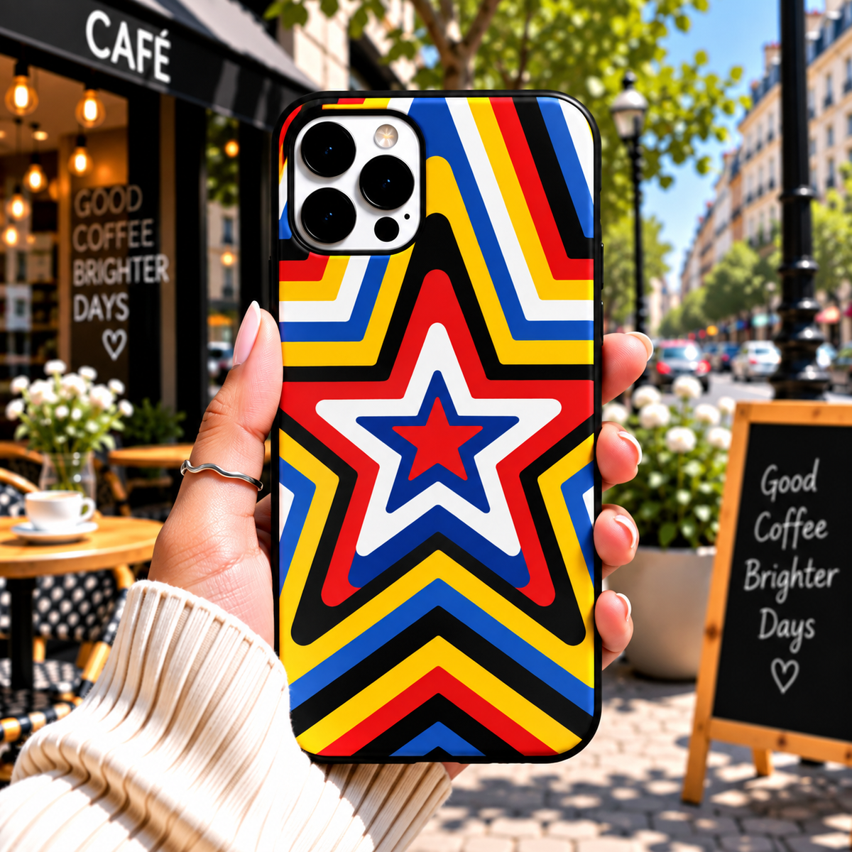 Retro Star Premium Printed Phone Case