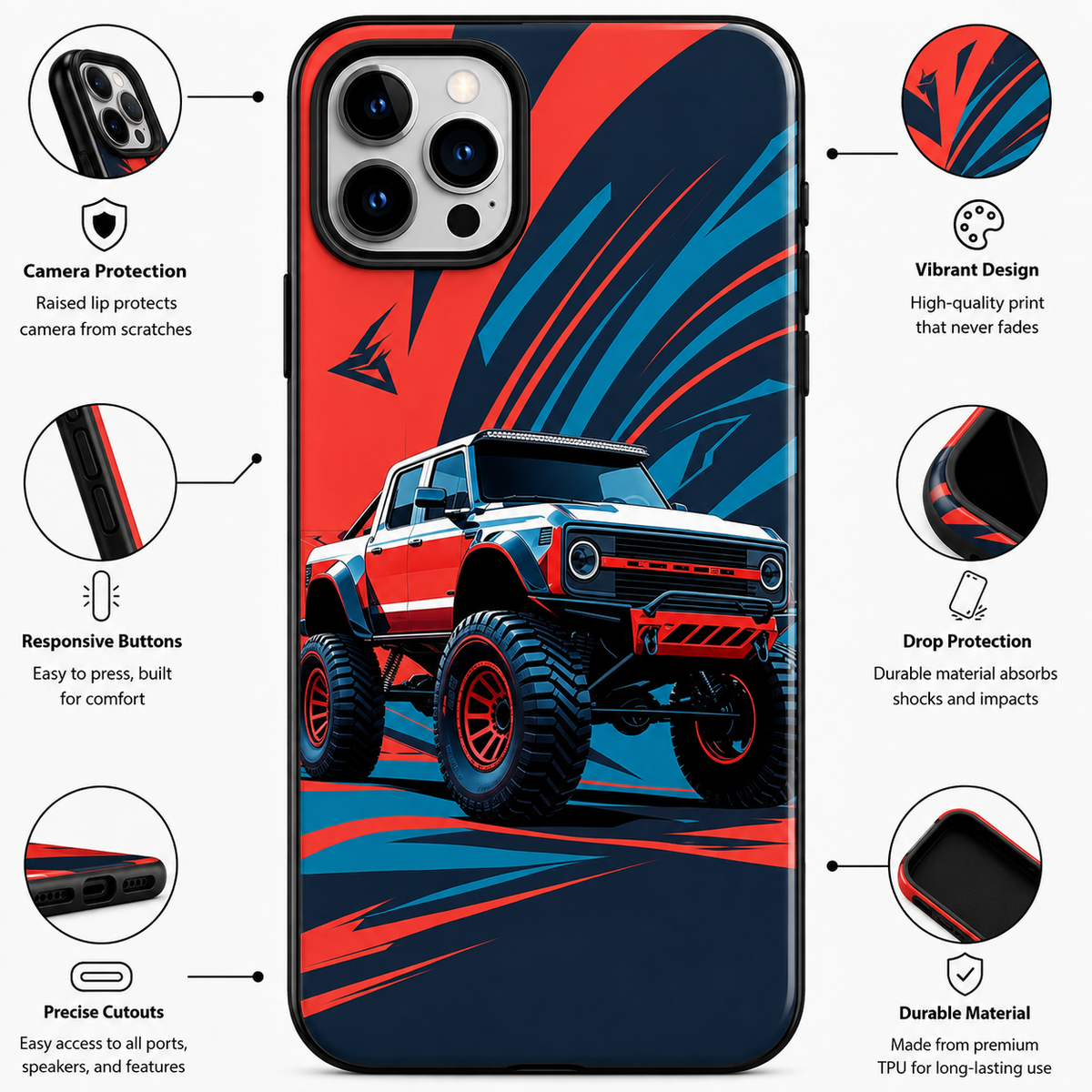 Off-Road Jeep Mobile Cover