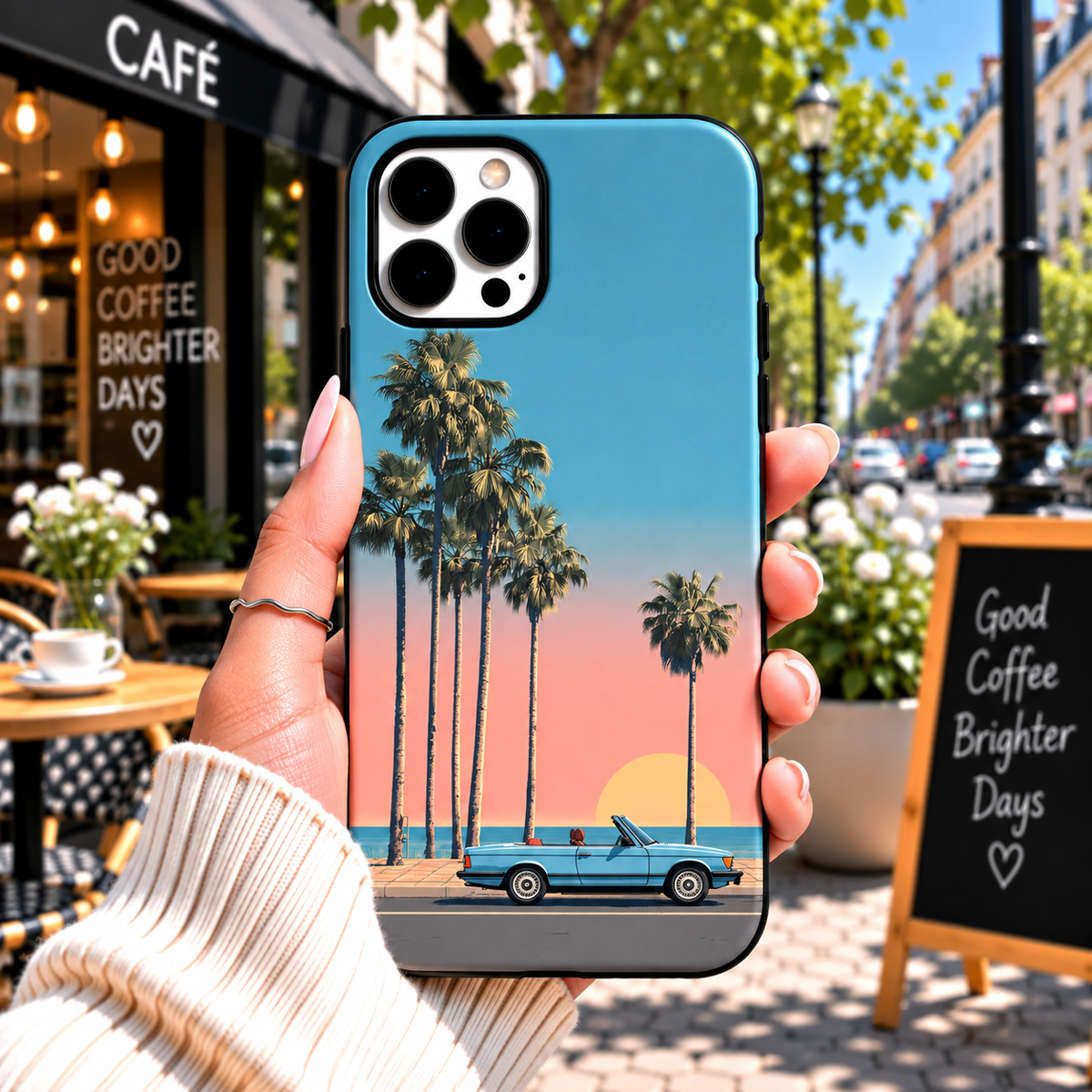Coastal Sunset Drive Phone Case