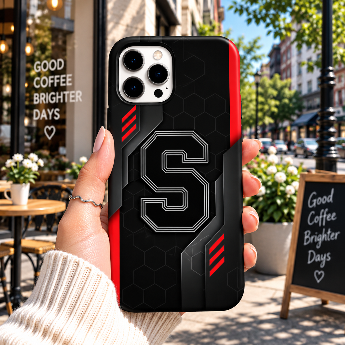 Black Red Sport Case