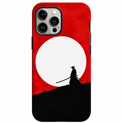 Red Samurai Moon Phone Cover