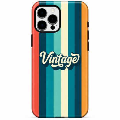 Vintage Stripes Premium Printed Phone Case