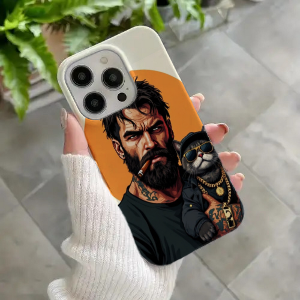 Bearded Boss & Cool Cat Premium HD Print Case