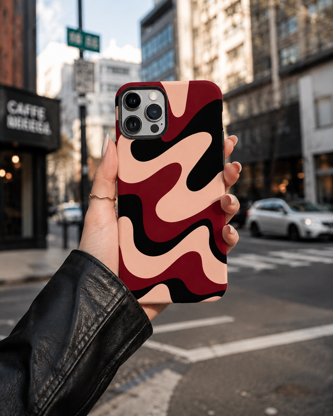 Abstract Wave Mobile Cover