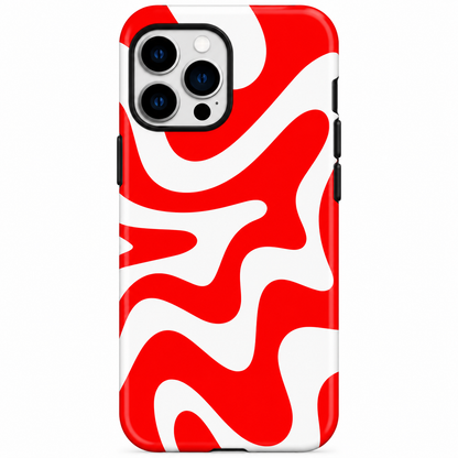 Red & White Camo Case