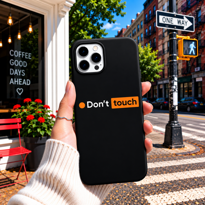 “Don’t Touch” Minimalist Phone Cover