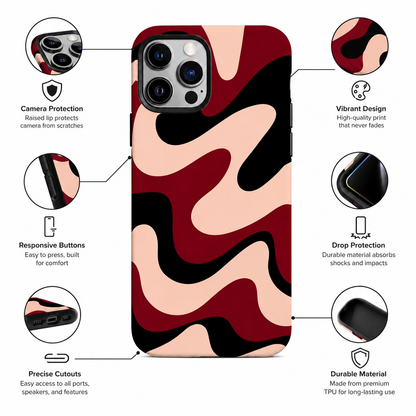 Abstract Wave Mobile Cover