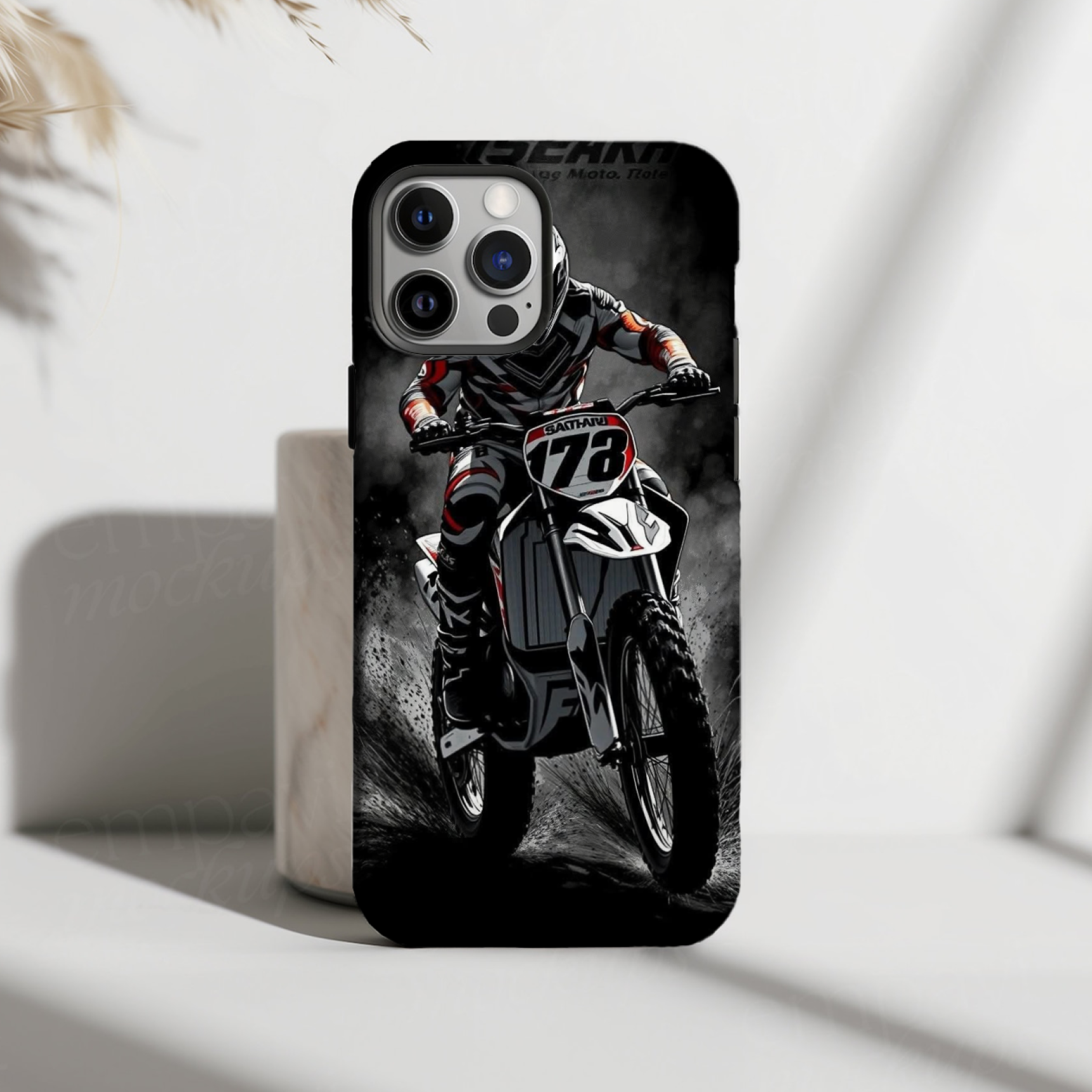 Motocross Dirt Bike Rider Premium HD Print Case