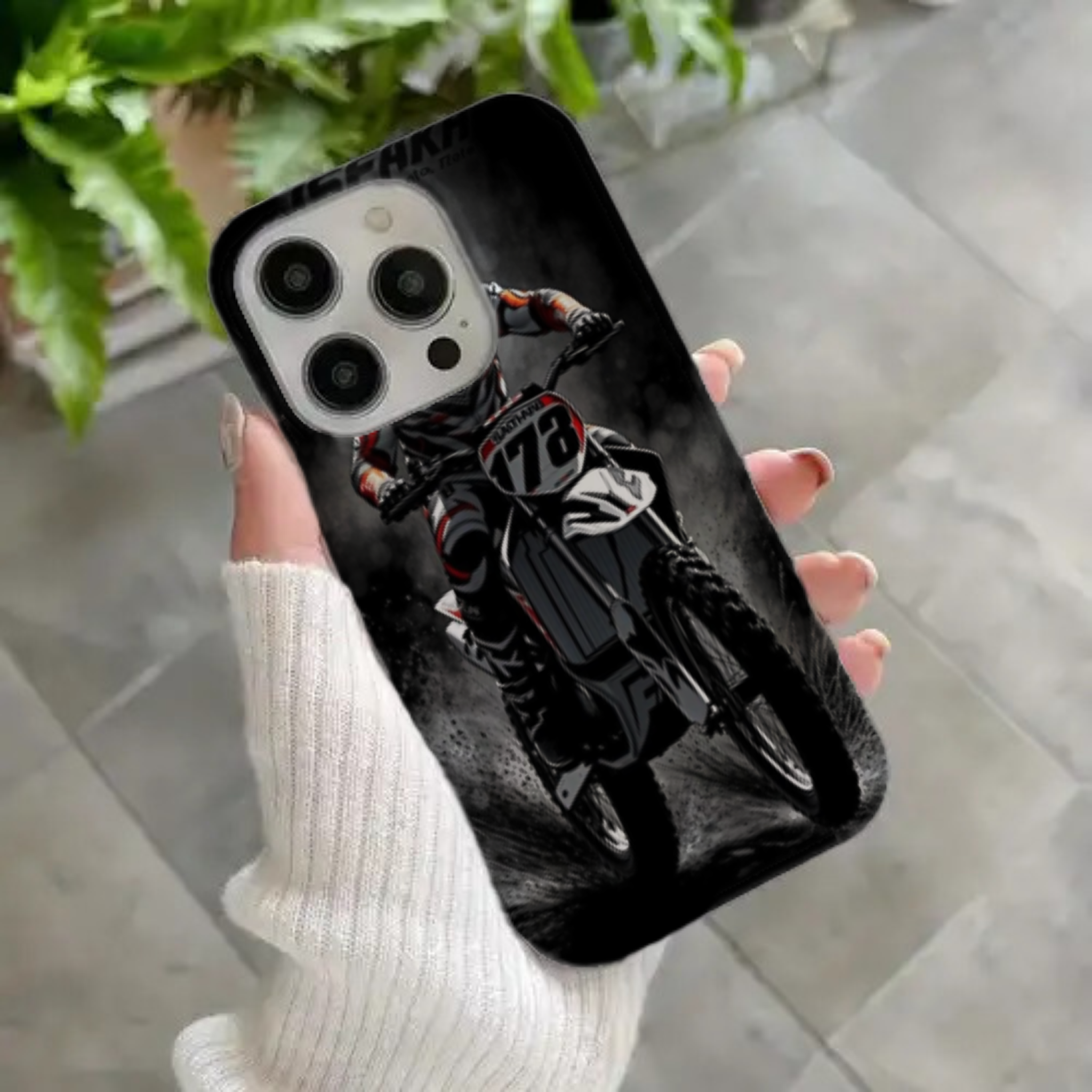 Motocross Dirt Bike Rider Premium HD Print Case