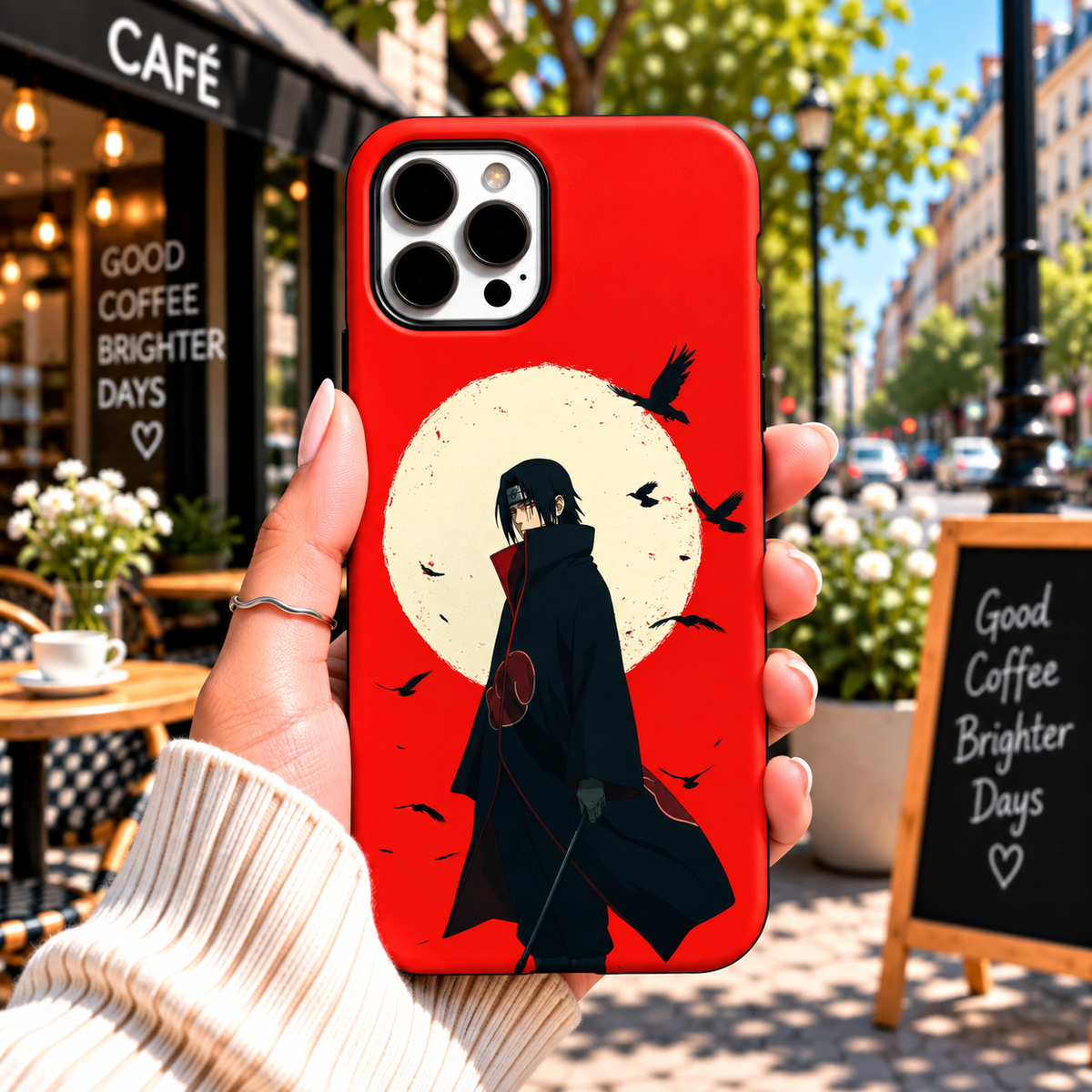 Red Anime Crow Case