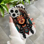 Tribal Princess Boho Feather Art Phone Case