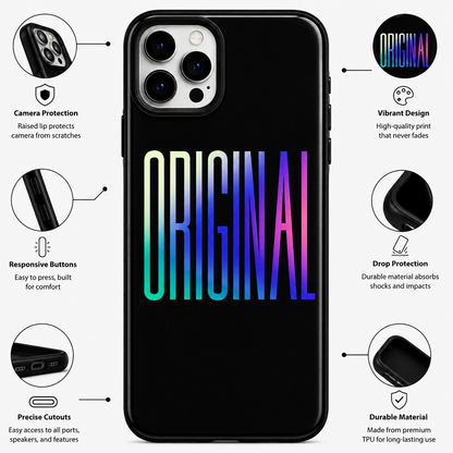 Original Gradient Typography Mobile Cover