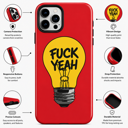 F*ck Yeah Lightbulb Mobile Cover