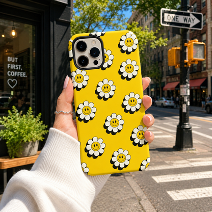 Yellow Smiley Daisy Phone Cover
