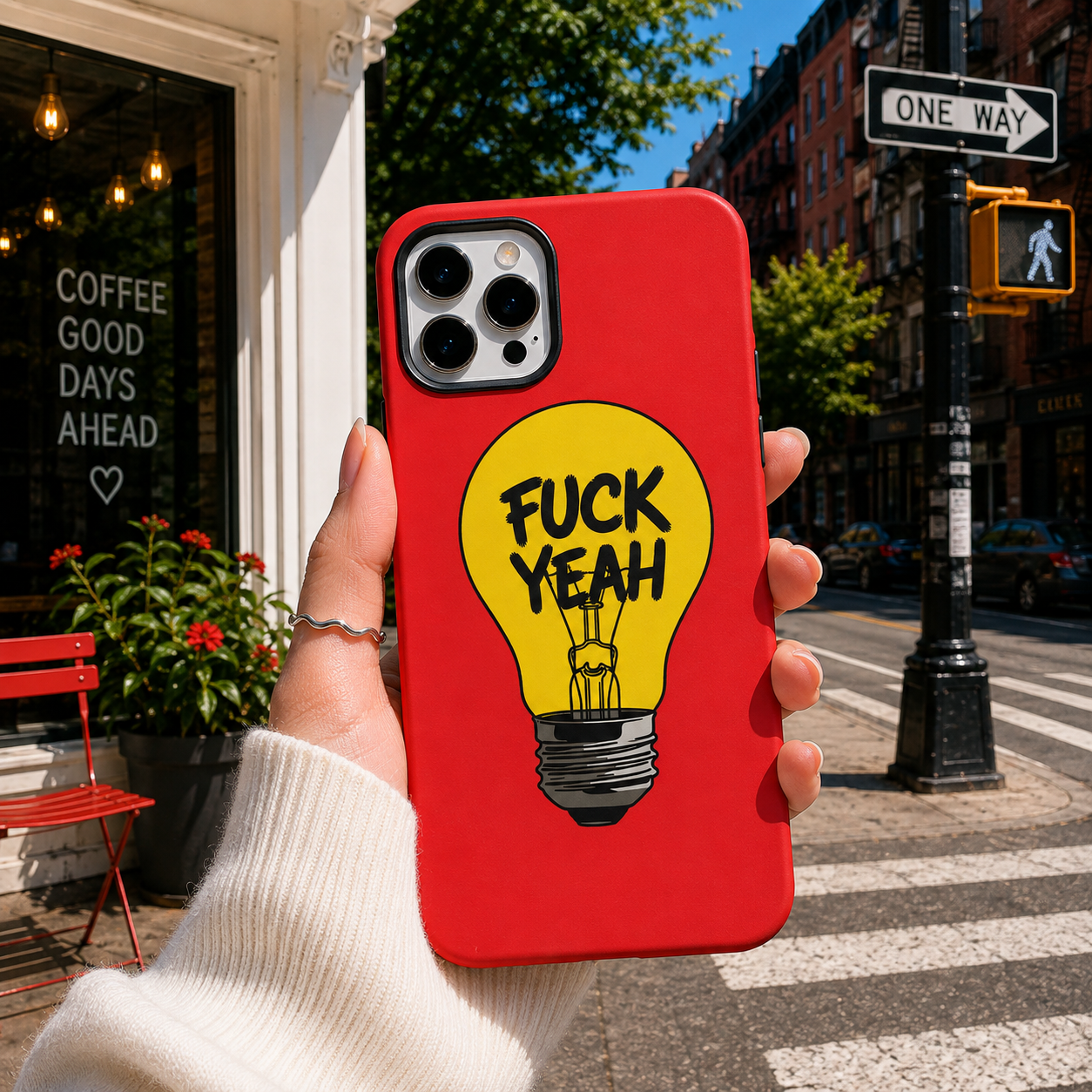 F*ck Yeah Lightbulb Mobile Cover