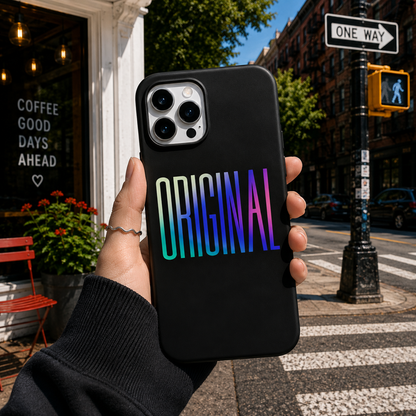 Original Gradient Typography Mobile Cover