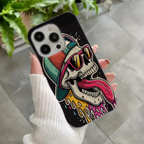 Cool Melting Skull Premium HD Print Case