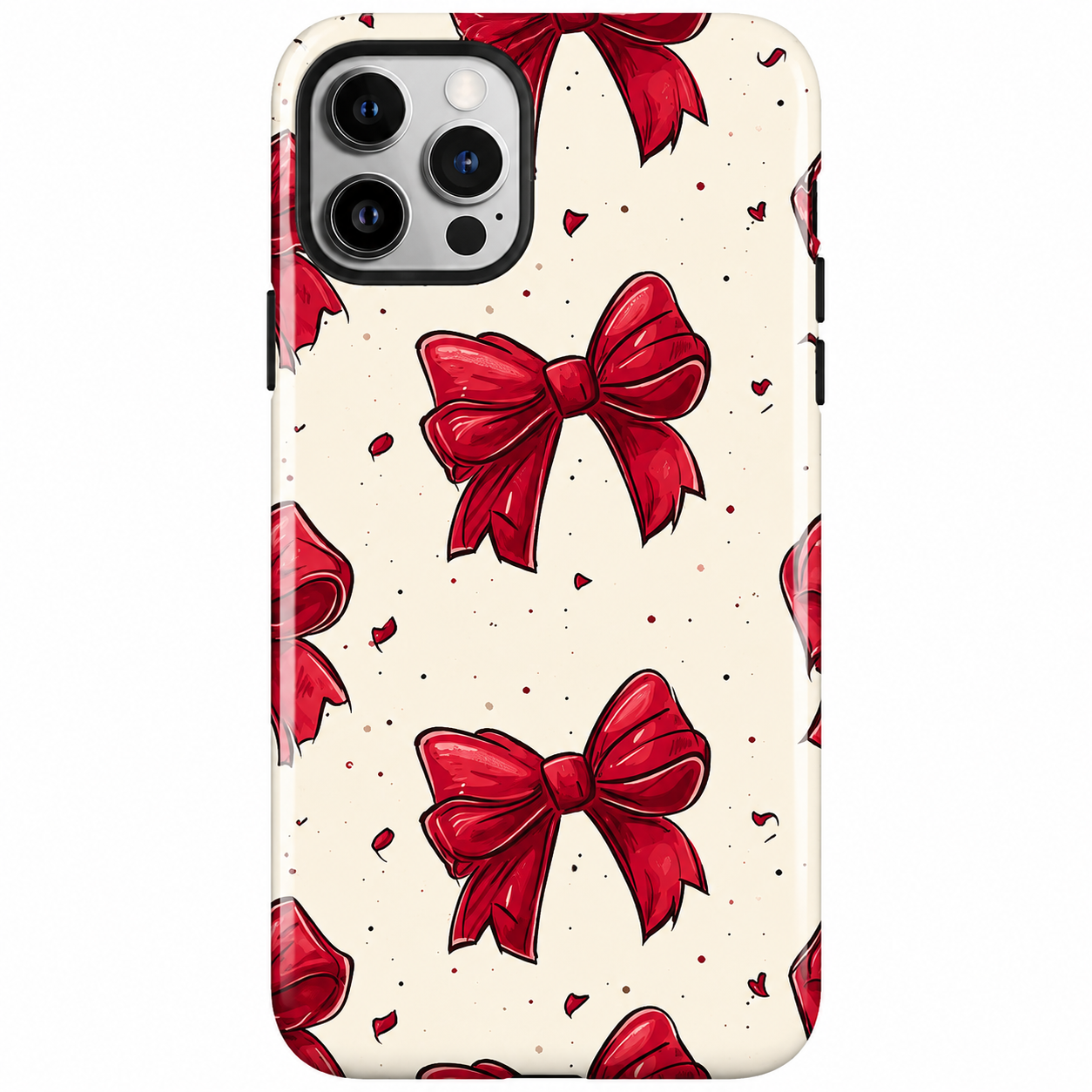 Red Bow Pattern Phone Cover