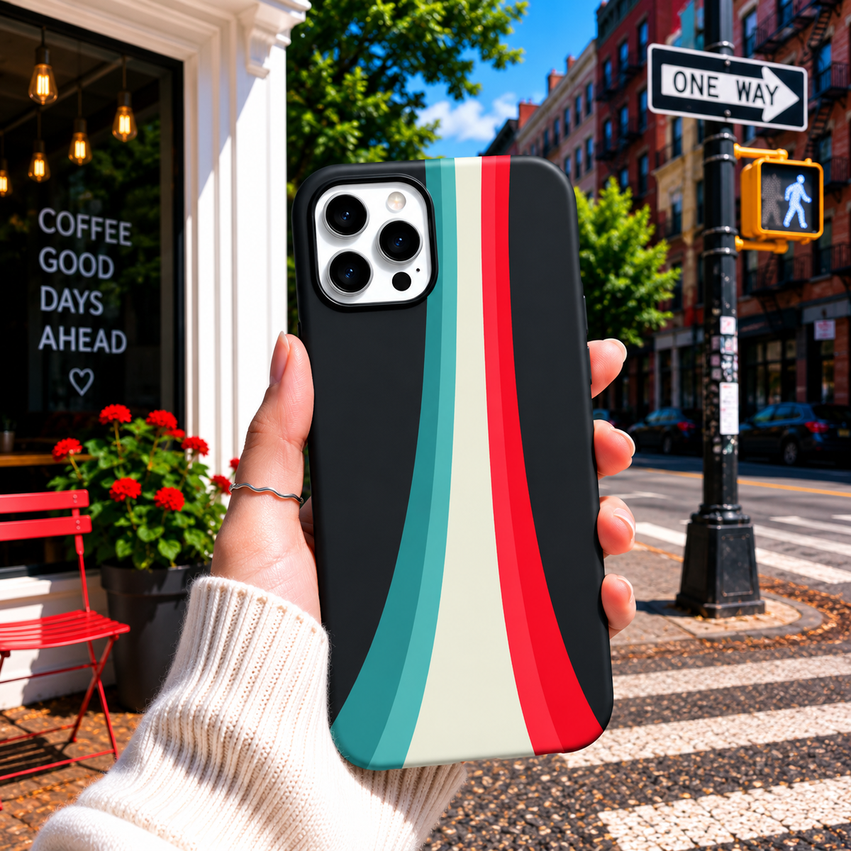 Abstract Stripes Phone Cover