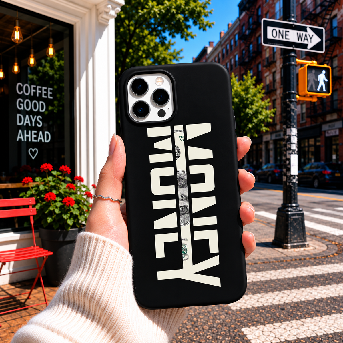 Black Money Phone Cover