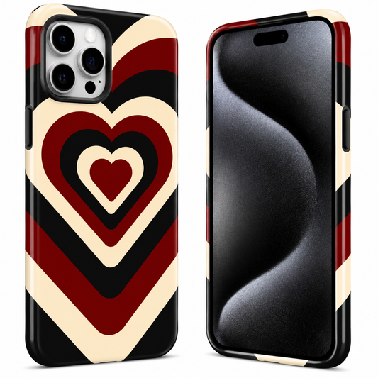 Layered Heart Mobile Cover