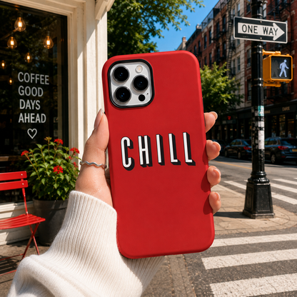 Chill - Red Mobile Cover