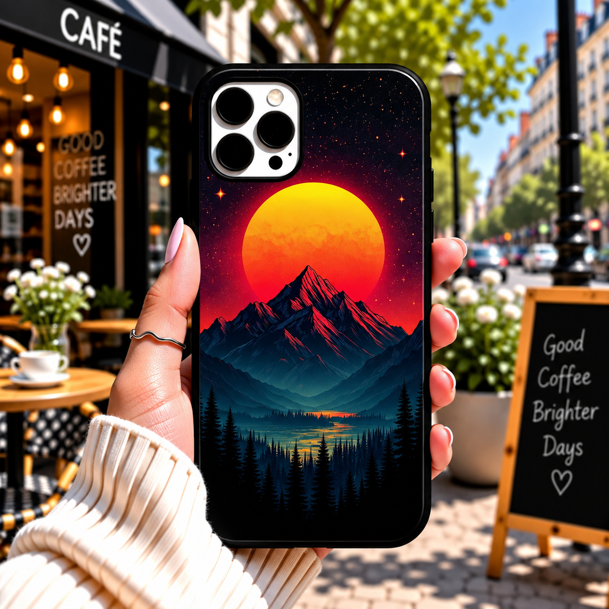 Sunset Mountain Lake Phone Case