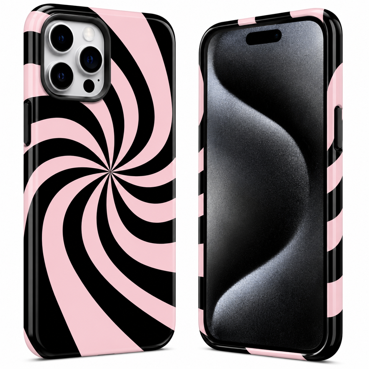 Pink Swirl Mobile Cover