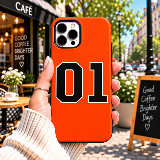 Bold “01” Orange Case