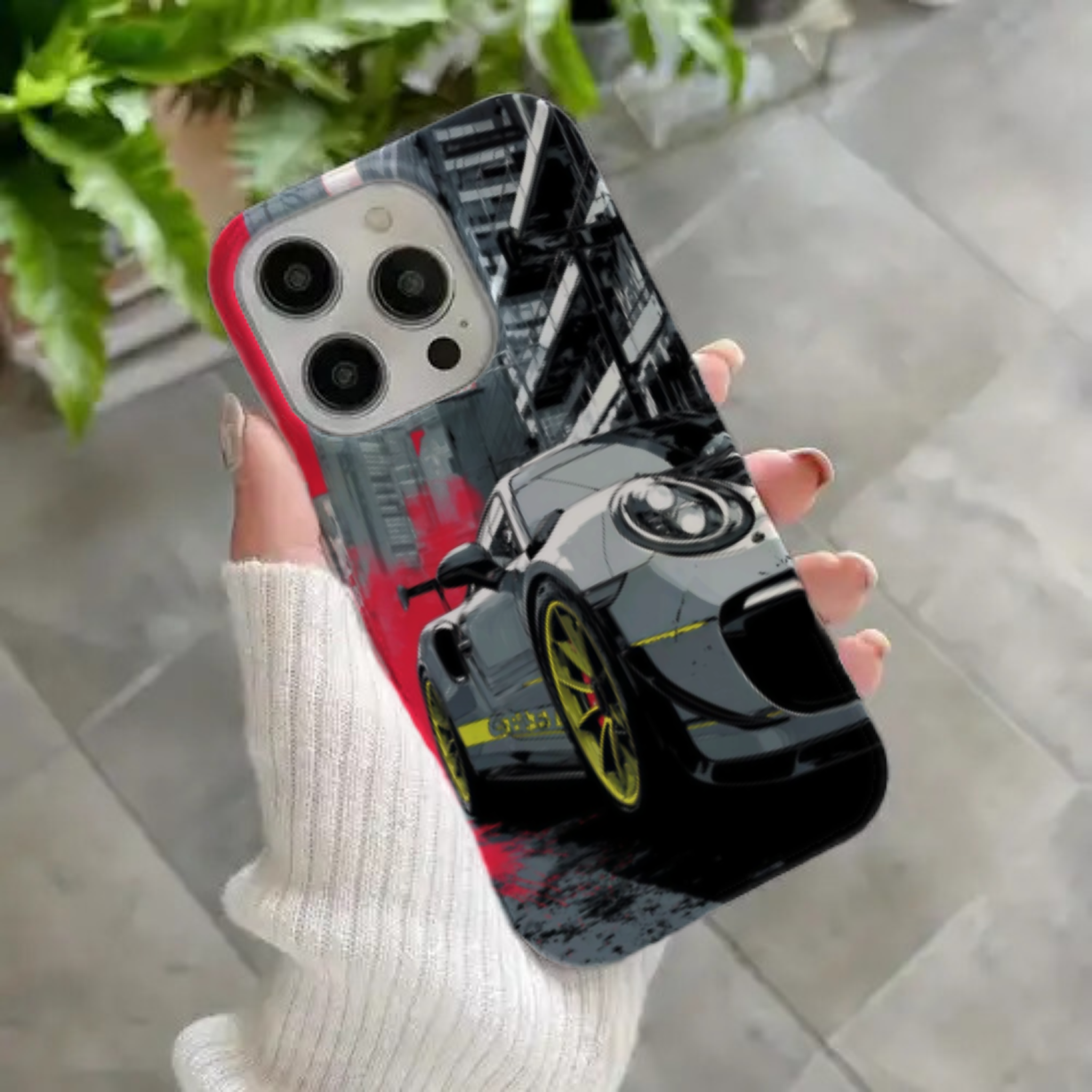 Porsche Sports Car Premium HD Printed Phone Case