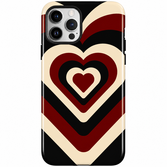 Layered Heart Mobile Cover