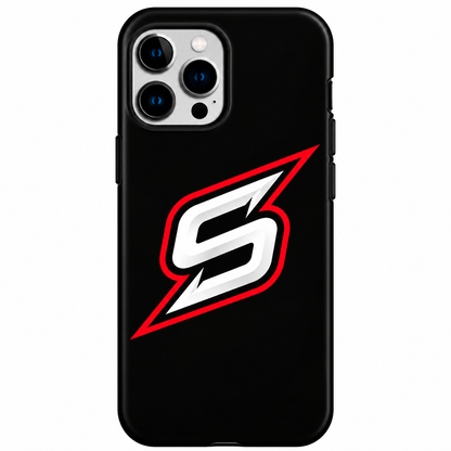 Black & Red Lightning Logo Phone Cover