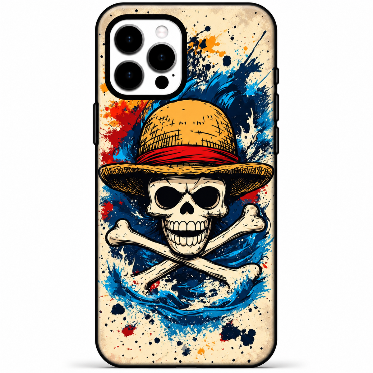 Pirate Skull Blue Wave Phone Case