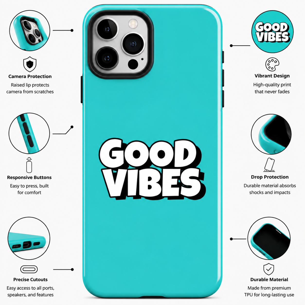 Good Vibes Mobile Cover