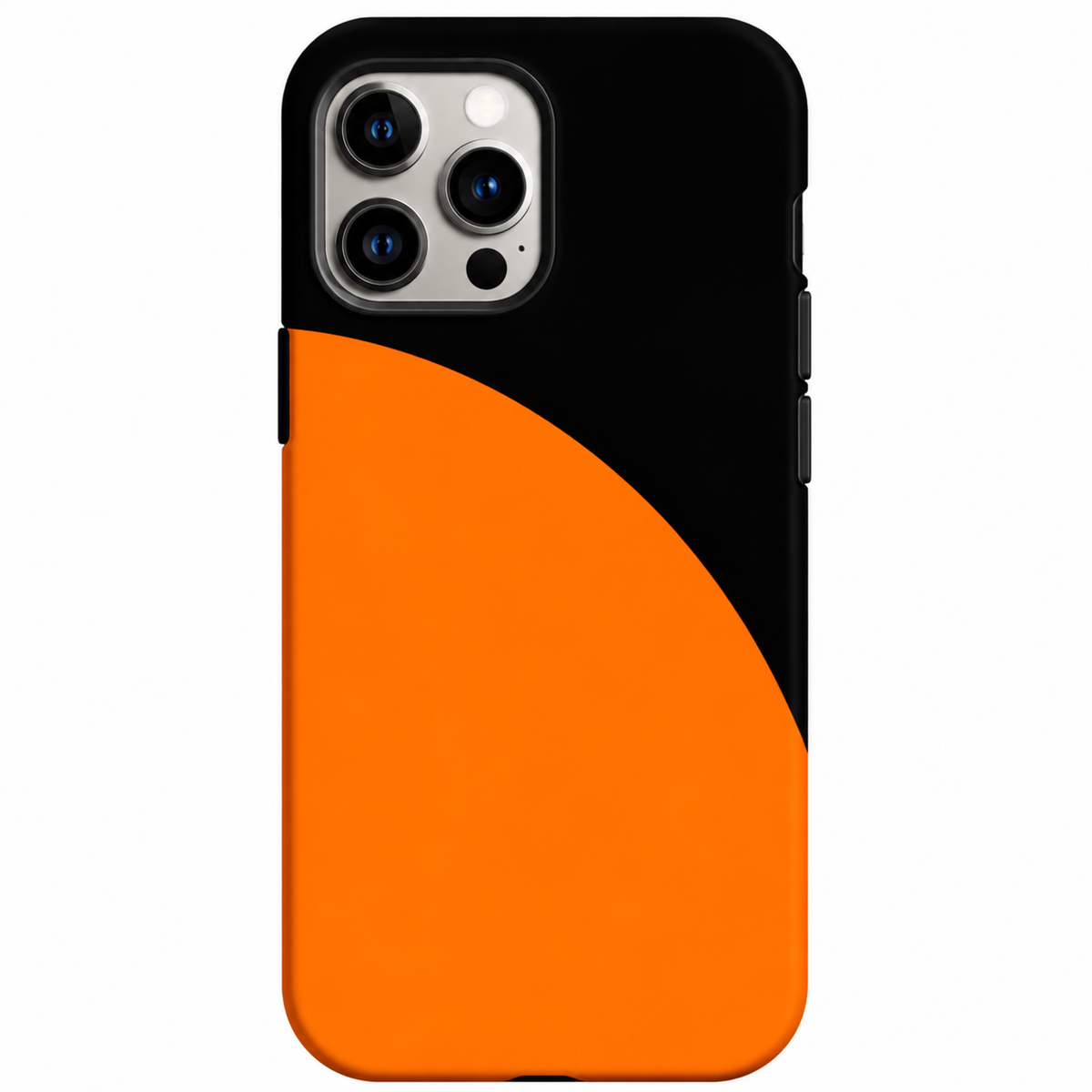 Black & Orange Minimalist Phone Cover
