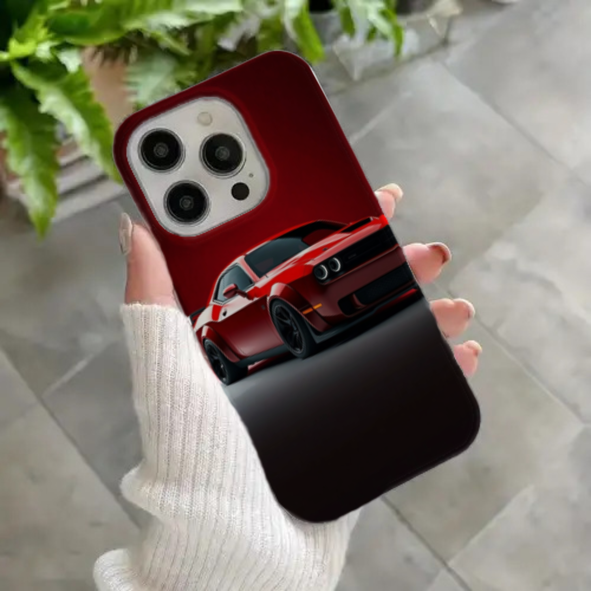 Red Dodge Challenger SRT Premium HD Print Case