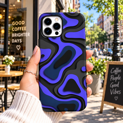 Electric Blue Camo Case