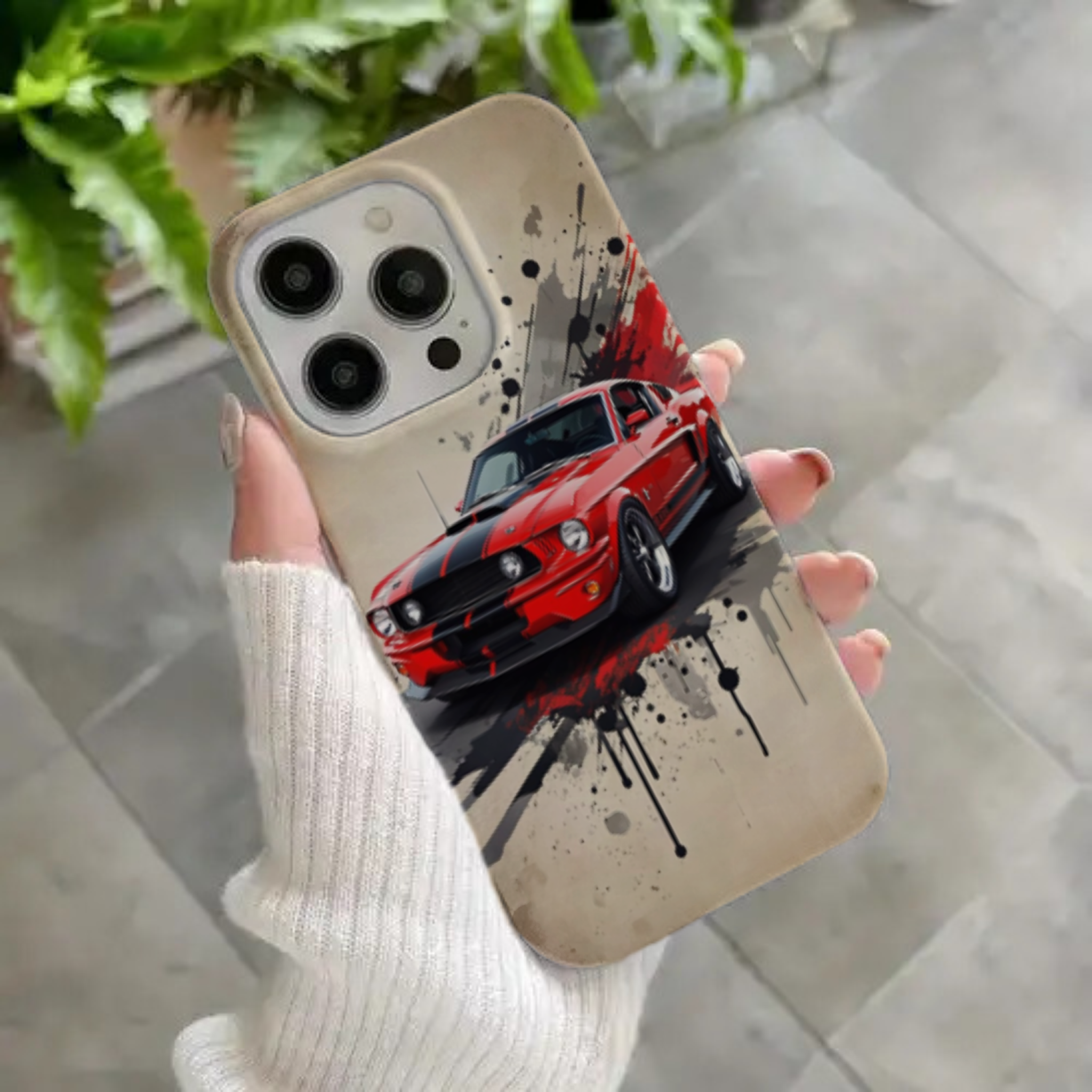 Classic Red Muscle Car Premium HD Print Case