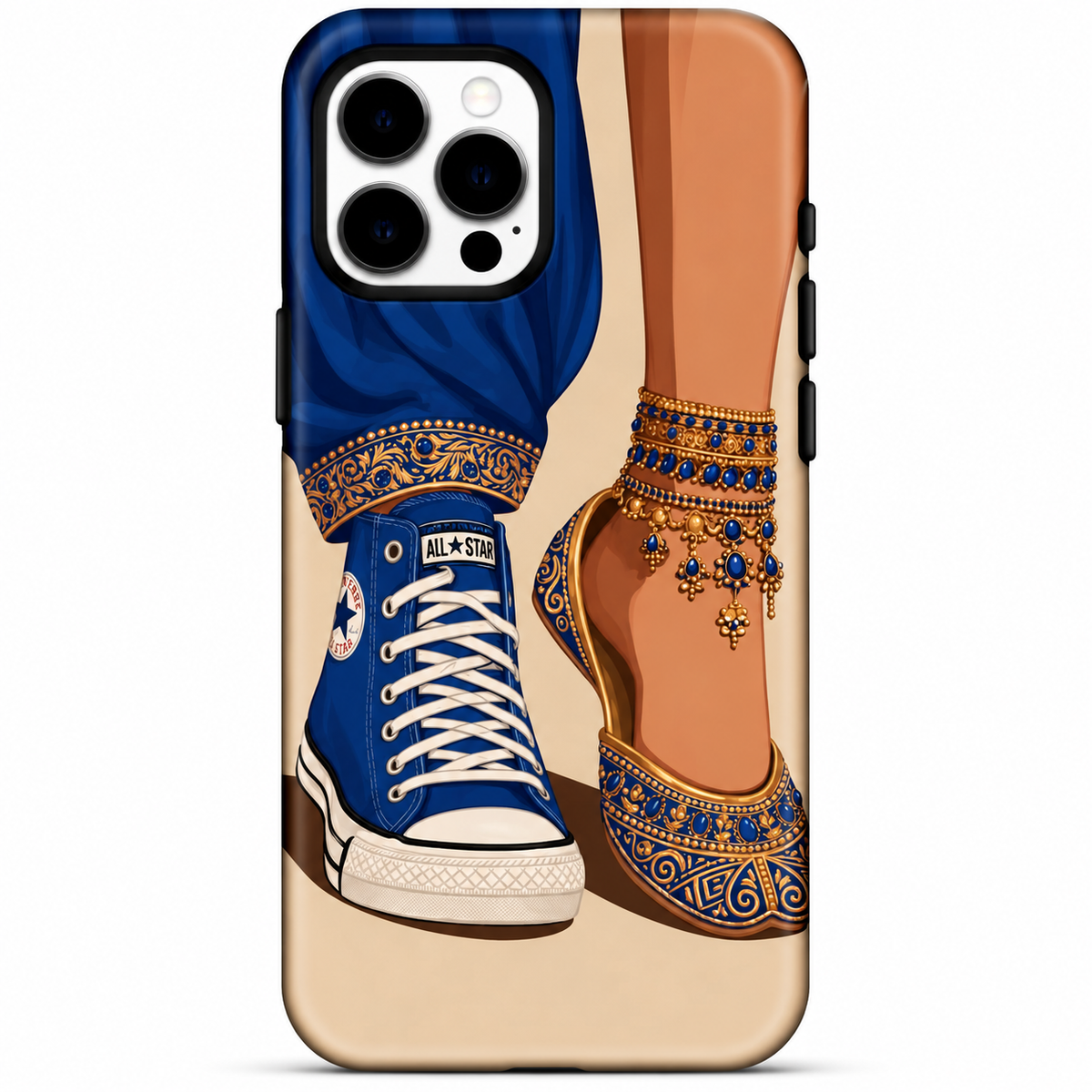Blue & Gold Fashion Phone Case