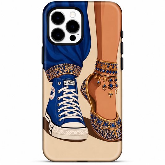 Blue & Gold Fashion Phone Case