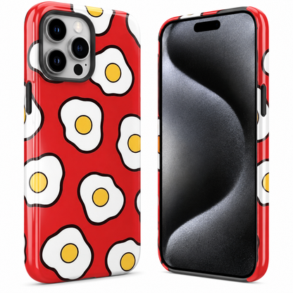 Fried Egg Print Mobile Cover