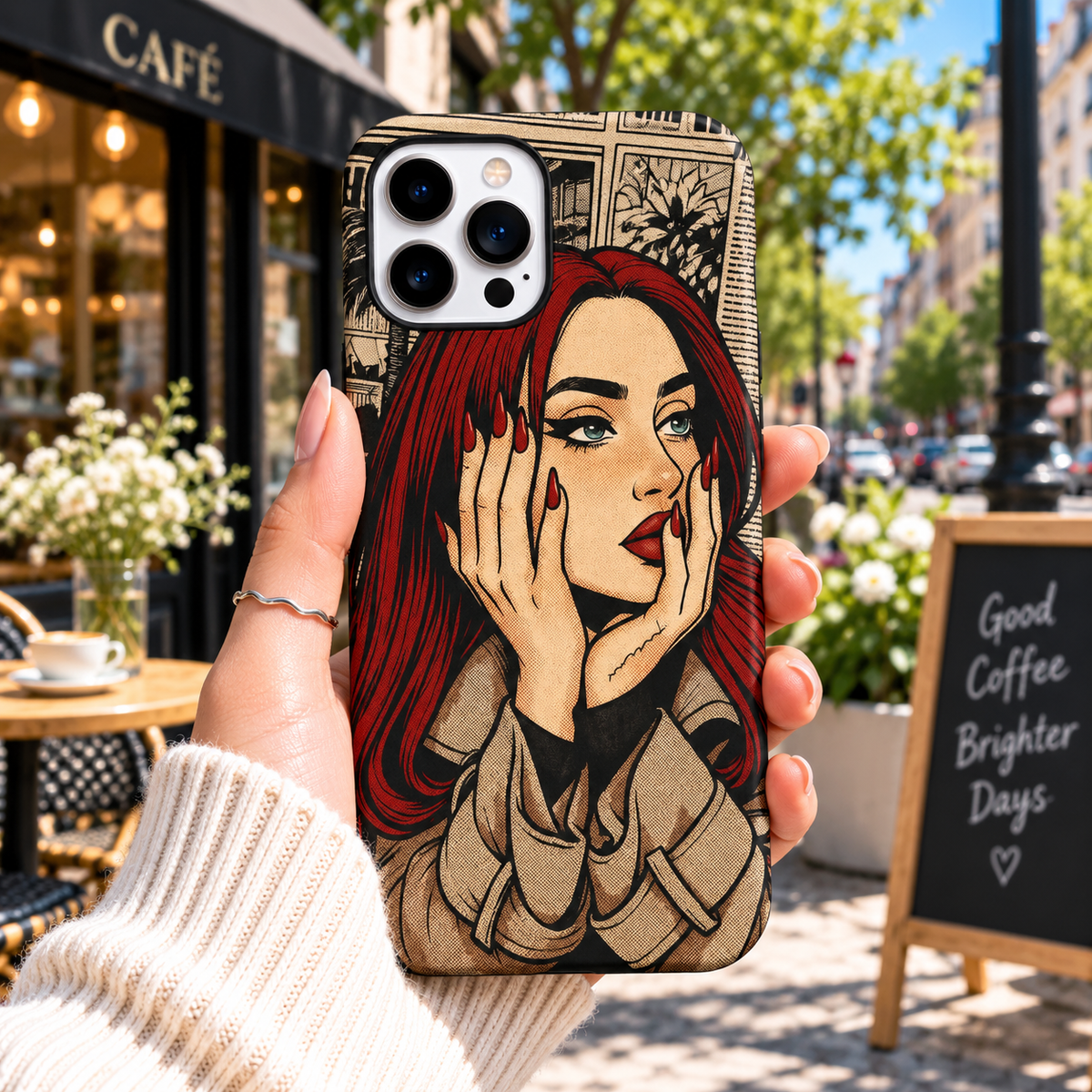 Retro Comic Girl Case