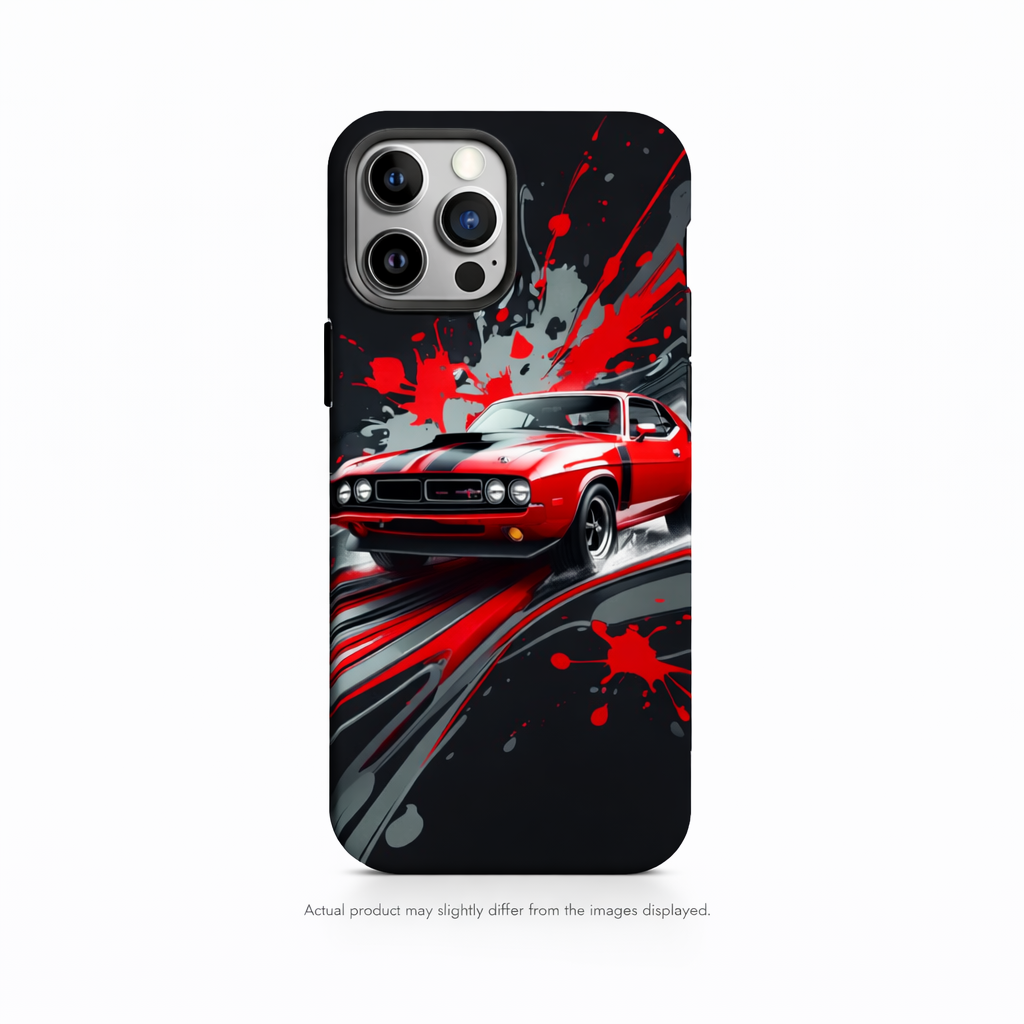 Classic Red Muscle Car Premium HD Print Case