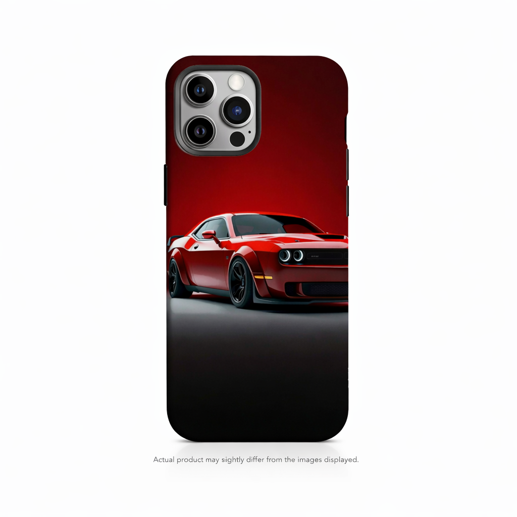 Red Dodge Challenger SRT Premium HD Print Case