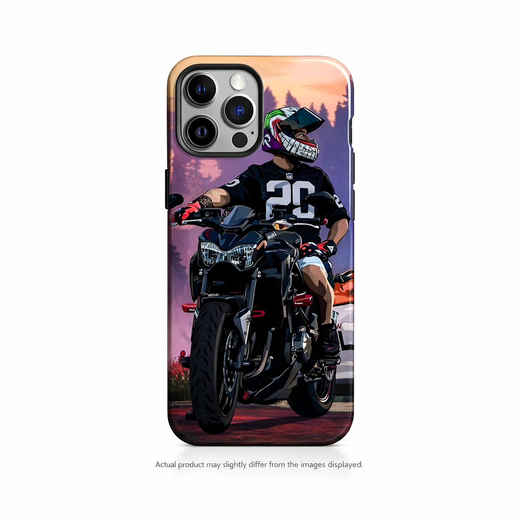 Sport Bike Rider Premium HD Print Case