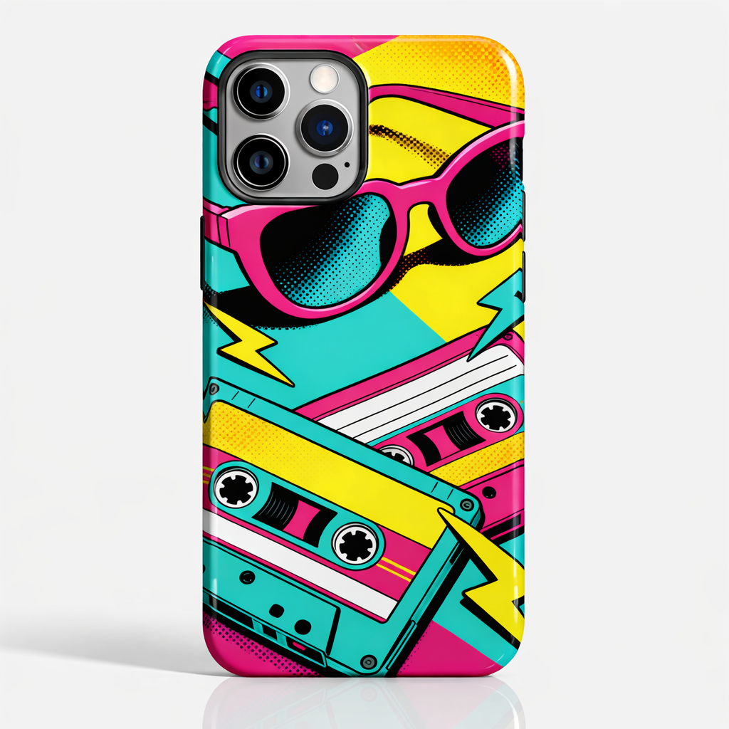 Retro Cassette Pop Art  80s Vintage HD Phone Case