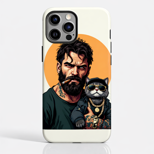 Bearded Boss & Swag Cat Mobile Cover | Attitude Lifestyle Aesthetic Case
