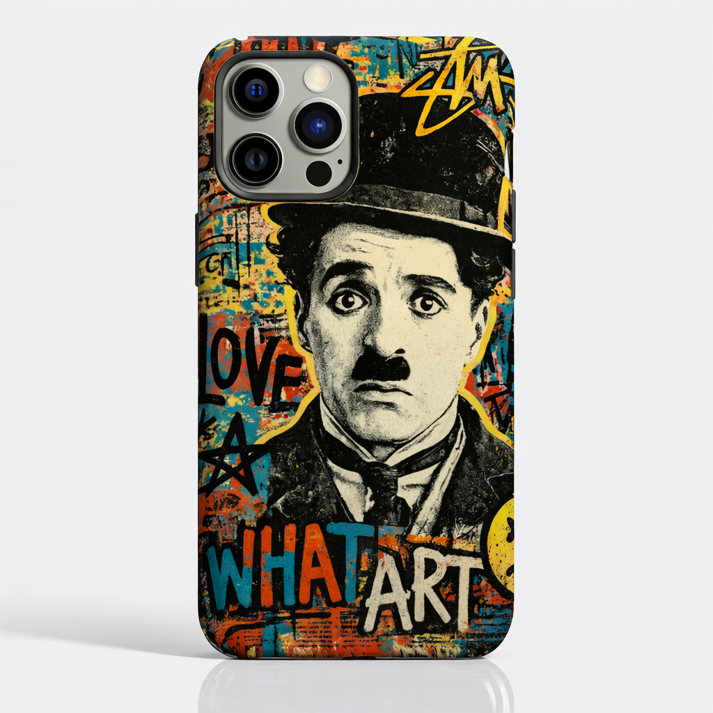 Charlie Chaplin Graffiti Vintage Art HD Phone Case