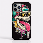 Cool Melting Skull Premium HD Print Case